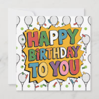 "Birthday Card Tennis-Themed: Aces & Cheers!"