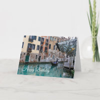 Birthday Card Venice Canal