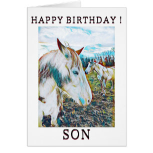 Birthday Card Wildpferd