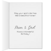 Birthday Card Wildpferd (Innen (Rechts))