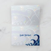 Birthday Card Wird Sequin Waves Wird Seascape Karte (Innenseite)