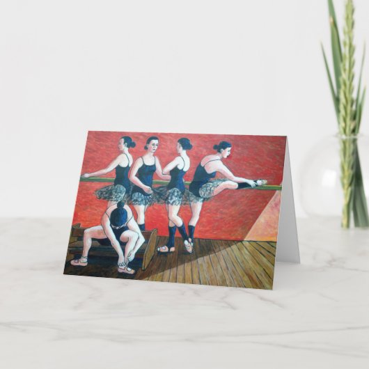 Birthday Card with dancers Karte (Vorderseite)