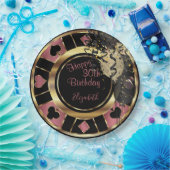 Birthday Casino Poker Chip - Rose Pappteller (Party)