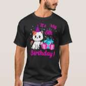 Birthday cat 8 years old Kitten kitty 8th Birthday T-Shirt (Vorderseite)