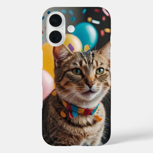 Birthday Cat Case-Mate iPhone Hülle (Rückseite)