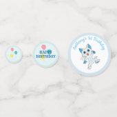 Birthday Cat Confetti Konfetti (Vorderseiten)