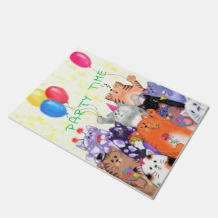 Birthday Cat Doormat Fußmatte