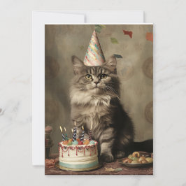 Birthday Cat Einladung
