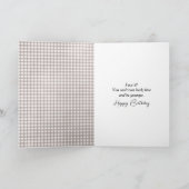 Birthday Cat for Getting Older Humor Karte (Innenseite)