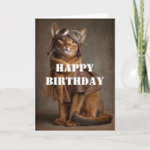 Birthday Cat Pilot Aviator Cool Funny Aviation Karte (Vorderseite)
