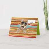 Birthday cat Spaß Karte (Vorderseite)