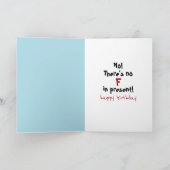 Birthday Cat Spaß Karte (Innenseite)