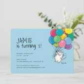 BIRTHDAY CATS von Sandra Boynton Einladung (Stehend Vorderseite)