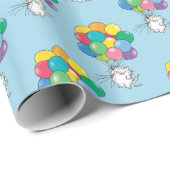 BIRTHDAY CATS von Sandra Boynton Geschenkpapier (Rolleneckpunkt)