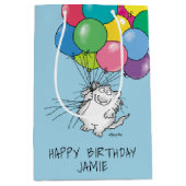 BIRTHDAY CATS von Sandra Boynton Medium Gift Bag Mittlere Geschenktüte (Vorderseite)