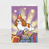 Birthday Cavalier King Charles Spaniel Karte (Vorderseite)