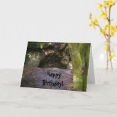 Birthday Caveman Karte (Gelbe Blume)