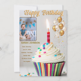 Birthday Celebration Cushion Einladung