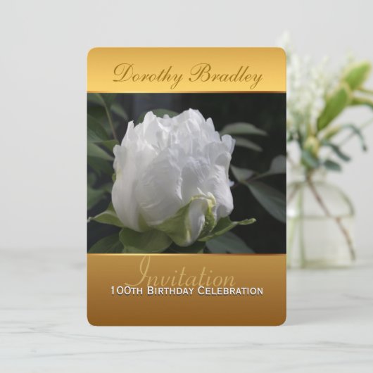 Birthday Celebration Custom Invitation Einladung (Stehend Vorderseite)