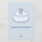 Birthday Celebration – Editable Party Invitation T Einladung (Rückseite)