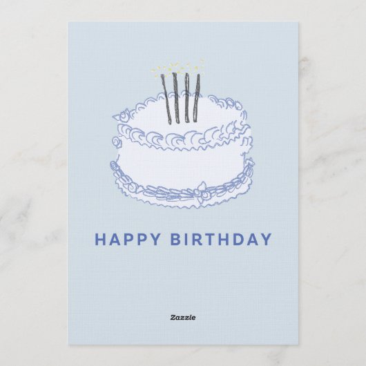 Birthday Celebration – Editable Party Invitation T Einladung (Rückseite)