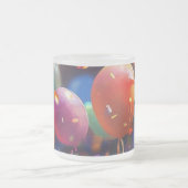 Birthday Celebration Glass Cup mit Ballon Motif Mattglastasse (Mittel)