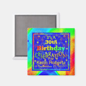 Birthday Celebration Magnete Magnet (Vorderseite/Rückseite)