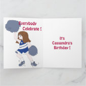 Birthday Cheerleader Karte (Innenseite)