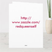 Birthday Cheerleader Karte (Rückseite)