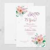 Birthday Cheers Einladung (Vorne/Hinten)