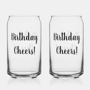 Birthday Cheers Soda Glass Dosenglas