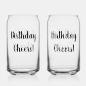Birthday Cheers Soda Glass Dosenglas (Rückseite)