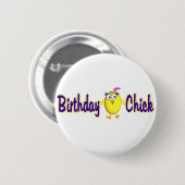 Birthday Chick Button (Vorne & Hinten)