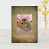 Birthday Chick Karte (Gelbe Blume)
