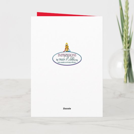 Birthday Child Boy Feuerwehrmann mit Wasserschlauc Karte (Rückseite)