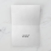 Birthday Chimpanzee Karte (Innenseite)