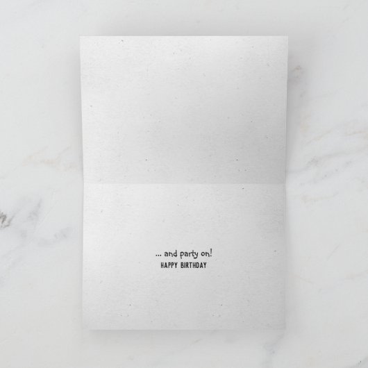 Birthday Chimpanzee Karte (Innenseite)