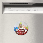 Birthday Chipmunk Magnet (In Situ (Geschirrspüler))