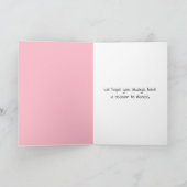 Birthday Chipmunks Wearing Tutus Karte (Innenseite)