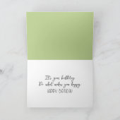 Birthday Chocolate Cocker Spanel Karte (Innenseite)