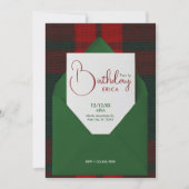 Birthday Christmas Einladung (Vorderseite)