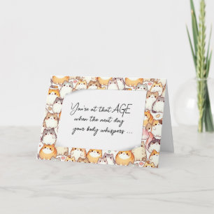 Birthday Chubby Cartoon Cats Spaß Karte