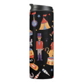 Birthday Circus Pattern Clown von Black Carnival K Thermosbecher (Nach rechts gedreht)