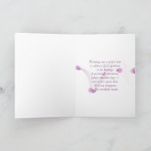 Birthday Clematis Karte (Innenseite)