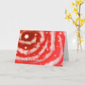 Birthday Cloud Red Star Clouds Karte (Gelbe Blume)