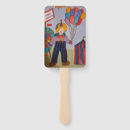 Birthday Clown Fächer (Rückseite)