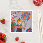 Birthday Clown Paper Napkin Serviette (Beispiel)