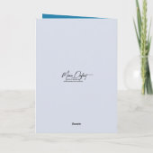 Birthday Coffee With Mittens and Snowflake Karte (Rückseite)