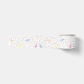 Birthday Confetti Regenbogen Ripsband (Vorderseite)