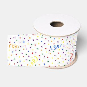 Birthday Confetti Regenbogen Ripsband